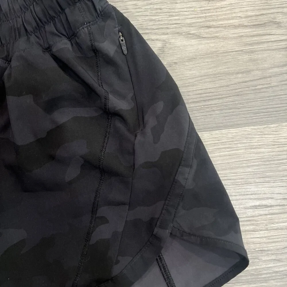 Lululemon Track That Short 5” Heritage 365 Camo Deep Coal Multi Size 2